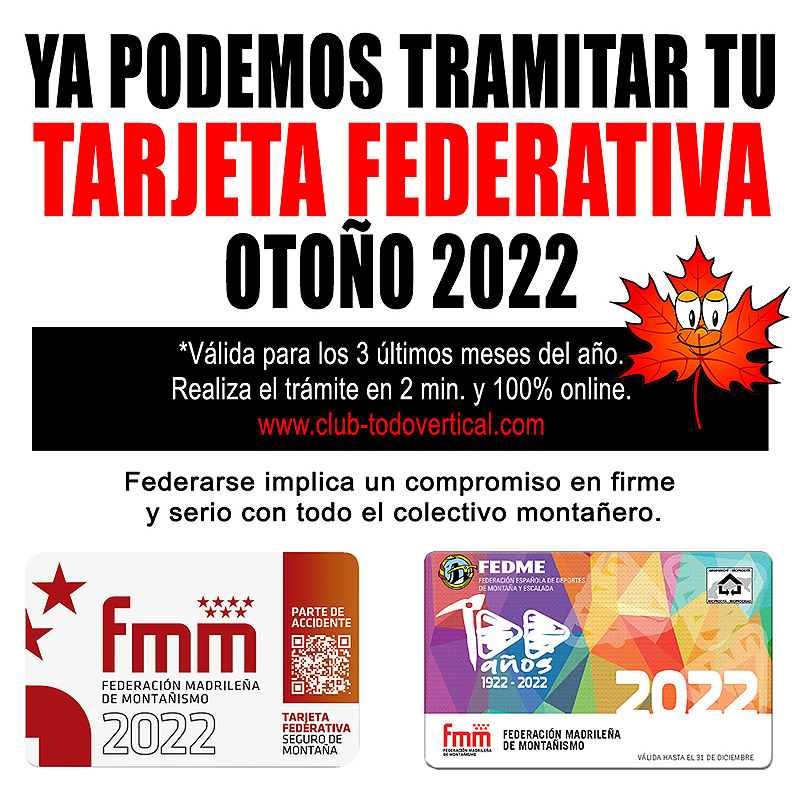 TARJETA FEDERATIVA OTOÑO 2022
